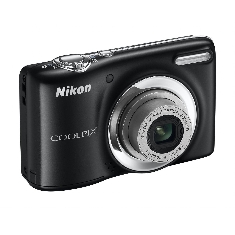 Camara Digital Nikon Coolpix L25 Negra 10 Mp Zo X5 Video Hd Kit 4gb   Funda Lcd 3 Pilas Aa